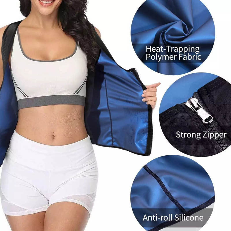 Gilet de sauna corset à évacuation rapide pour sports de fitness