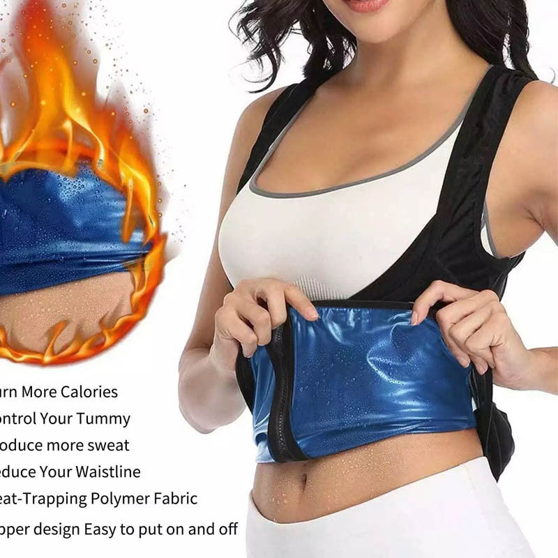 Gilet de sauna corset à évacuation rapide pour sports de fitness