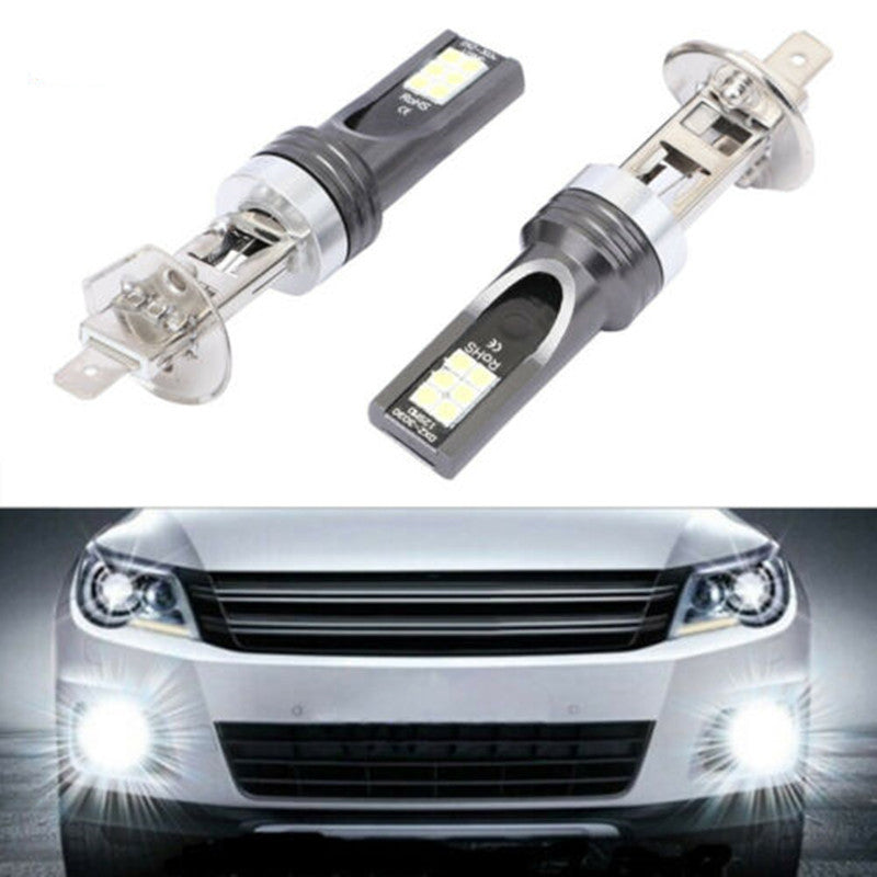 Feu antibrouillard tricolore LED automobile blanc jaune bleu glace