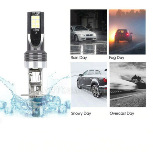 Automotive LED White Yellow Ice Blue Three-color Fog Light