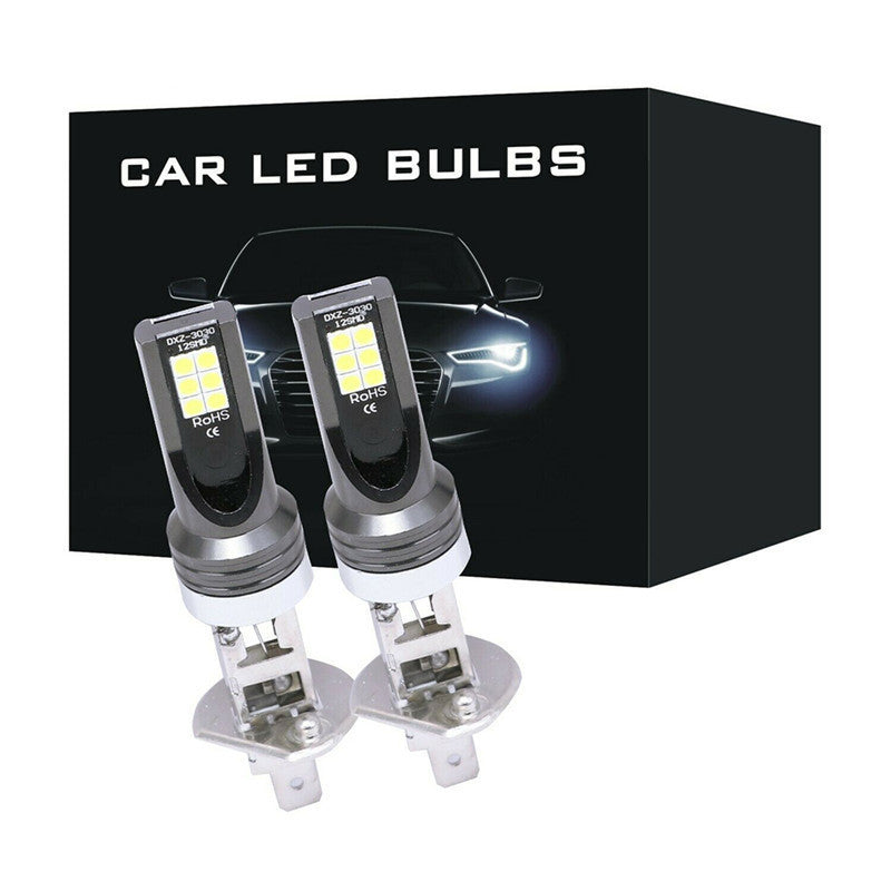 Feu antibrouillard tricolore LED automobile blanc jaune bleu glace