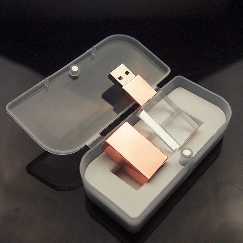 Clé USB Crystal, clé USB en verre transparent, clé USB créative personnalisée
