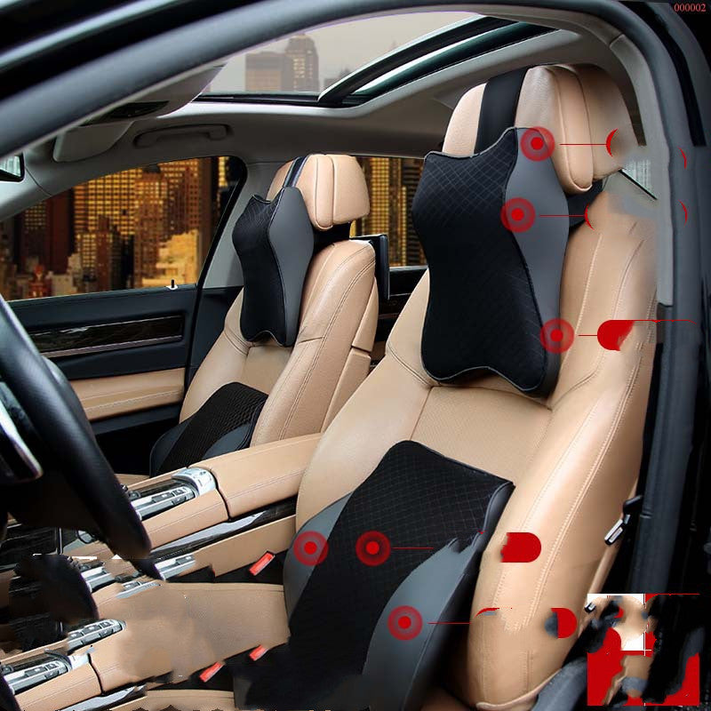 Oreiller Cervical en mousse à mémoire de forme, appui-tête pour siège de conduite de voiture