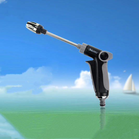 Varilla de extensión de metal, boquilla de galvanoplastia, interruptor de un botón, pistola de agua de alta presión