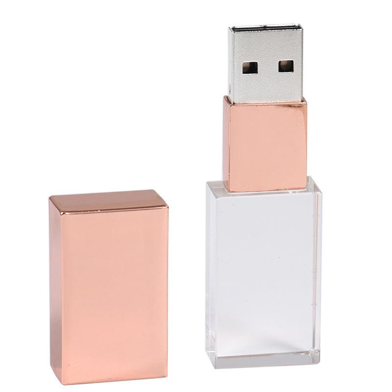 Clé USB Crystal, clé USB en verre transparent, clé USB créative personnalisée