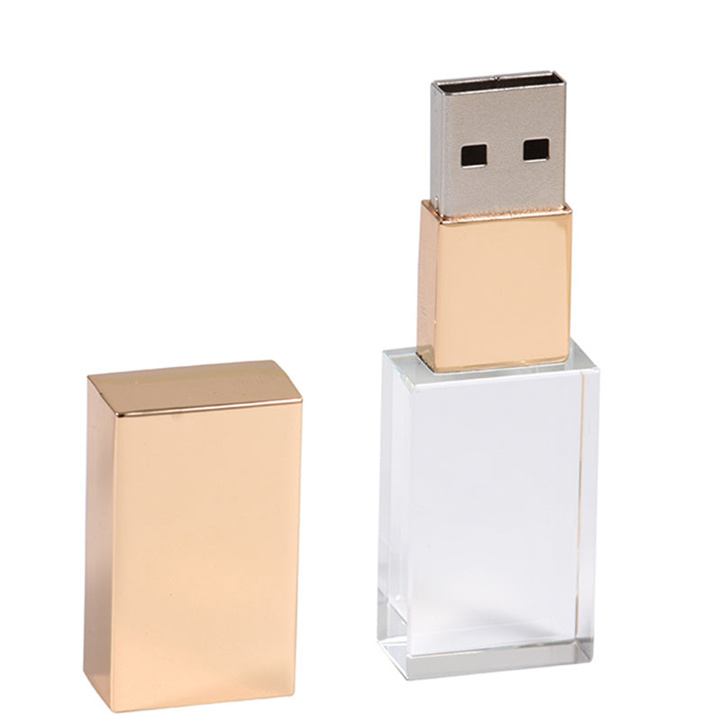 Clé USB Crystal, clé USB en verre transparent, clé USB créative personnalisée