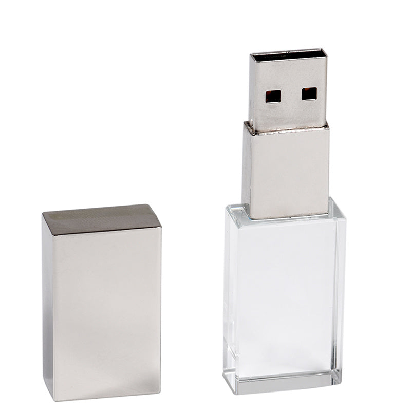 Clé USB Crystal, clé USB en verre transparent, clé USB créative personnalisée