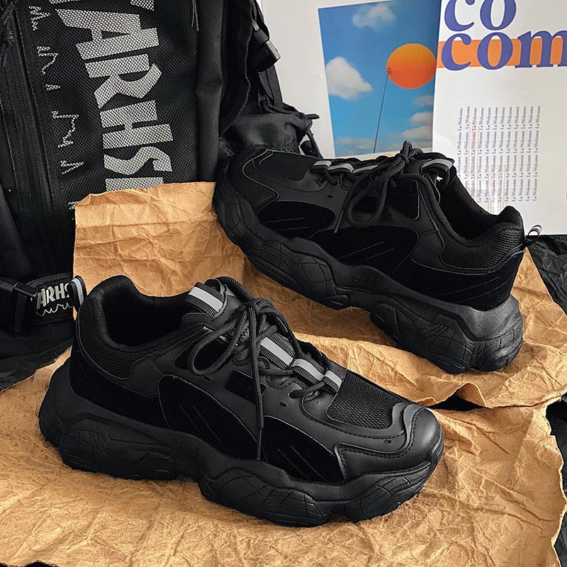 Zapatillas de deporte de malla, zapatos casuales bajos para papá, transpirables