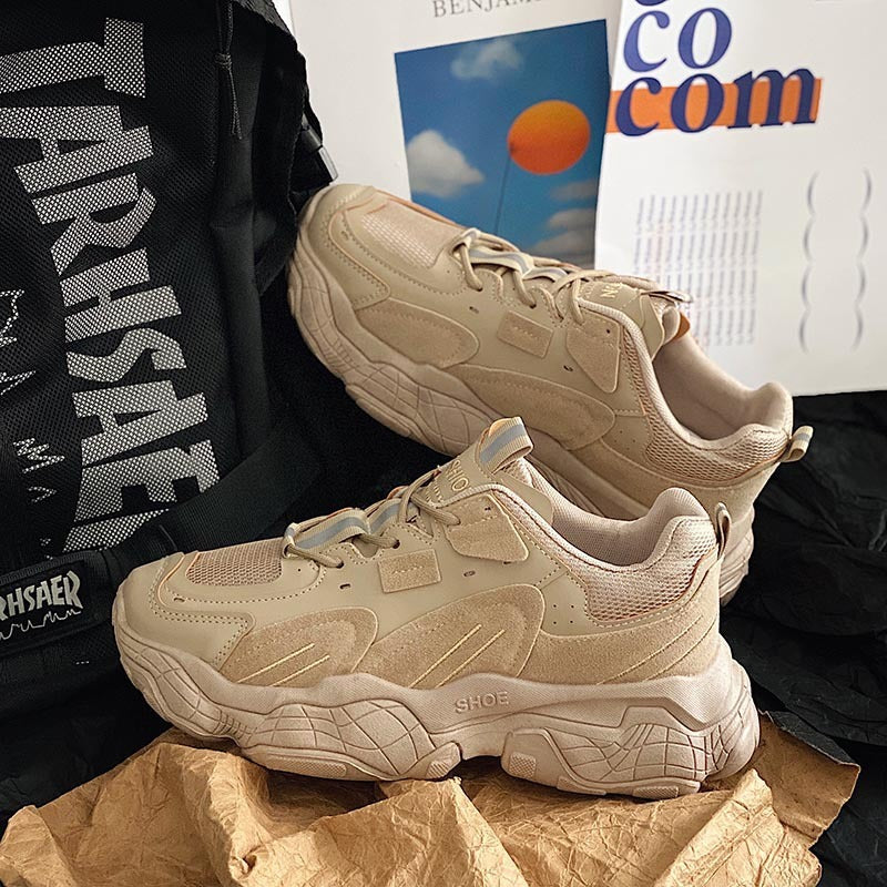 Zapatillas de deporte de malla, zapatos casuales bajos para papá, transpirables