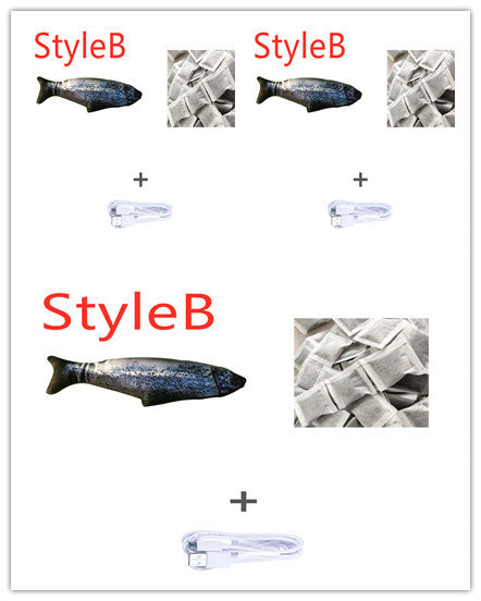 Version sans pince à chat - Jouet de poisson électrique de simulation de poisson sauteur électrique