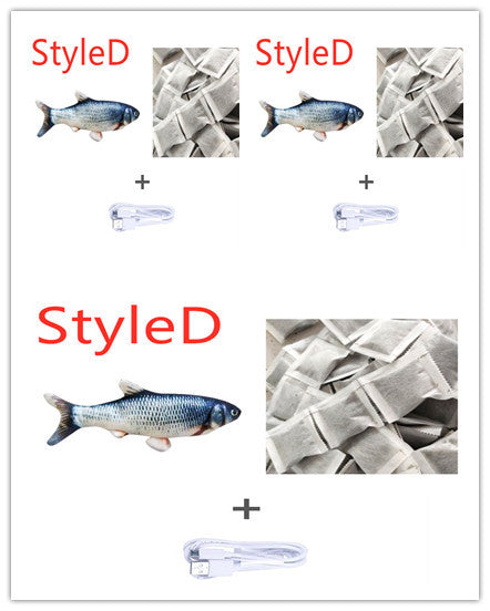 Version sans pince à chat - Jouet de poisson électrique de simulation de poisson sauteur électrique