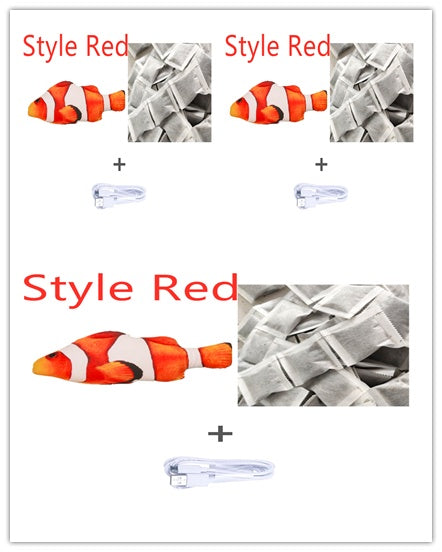 Version sans pince à chat - Jouet de poisson électrique de simulation de poisson sauteur électrique