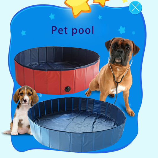 Piscine Portable pliable pour animaux de compagnie, baignoire pour chien et chat, fournitures pour animaux de compagnie, baignoire d'extérieur pour enfants, fournitures de nettoyage pour animaux de compagnie, accessoires