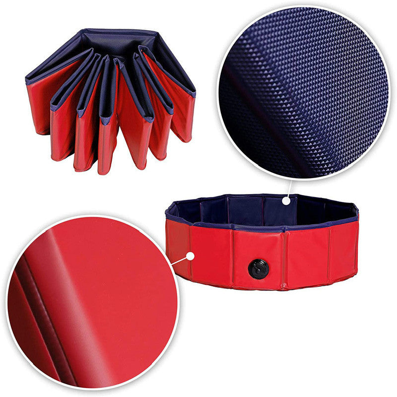 Piscine Portable pliable pour animaux de compagnie, baignoire pour chien et chat, fournitures pour animaux de compagnie, baignoire d'extérieur pour enfants, fournitures de nettoyage pour animaux de compagnie, accessoires