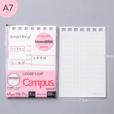 Cuaderno de bobina desmontable fresco pequeño para estudiantes