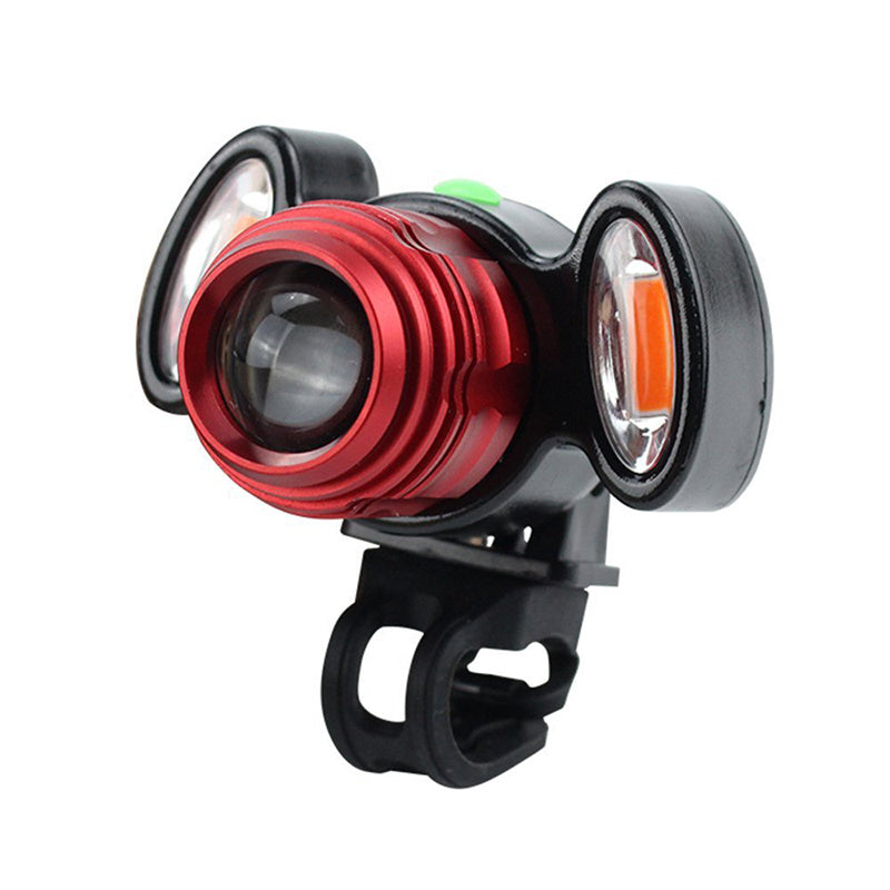 4 Modes Bike Front Lamp USB Rechargeable Bike Strong Light Waterproof Headlight Night Cycling Safty Warning Light