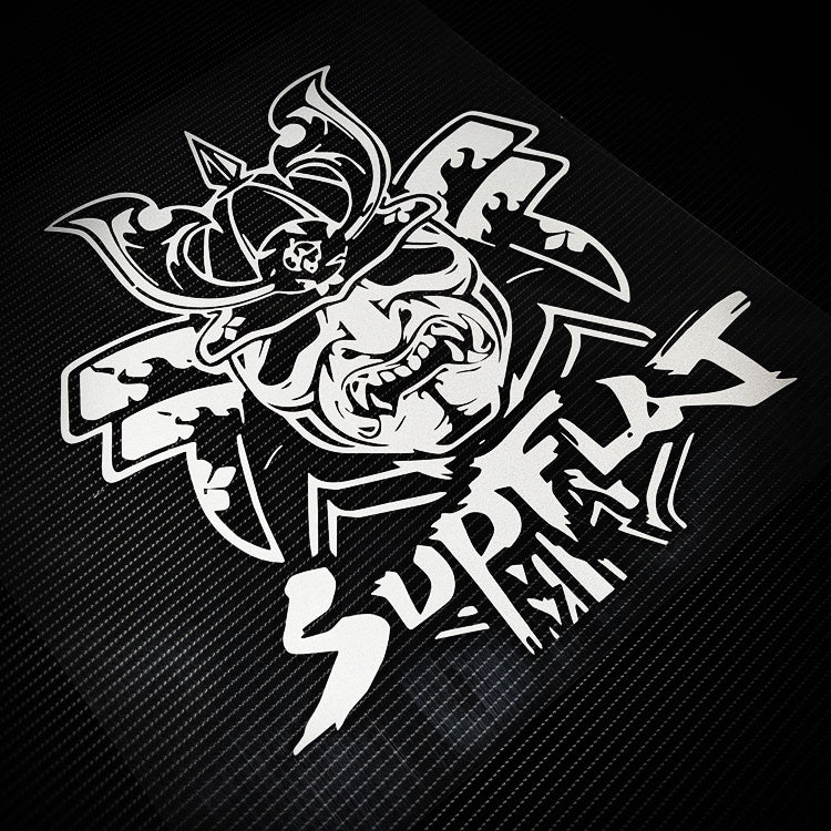 Pegatinas de Samurai negro japonés, pegatinas de coche modificadas, pegatinas de engranaje trasero, pegatinas de parabrisas trasero, pegatinas decorativas reflectantes JDM