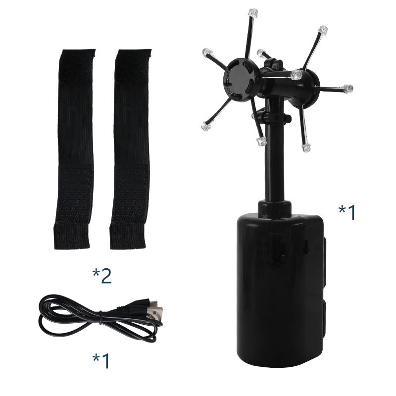 Bolas de luz LED de juguete, juguete flotante giratorio luminoso, pastilla en espiral, juguete eléctrico, generador de pastillas en espiral ajustable