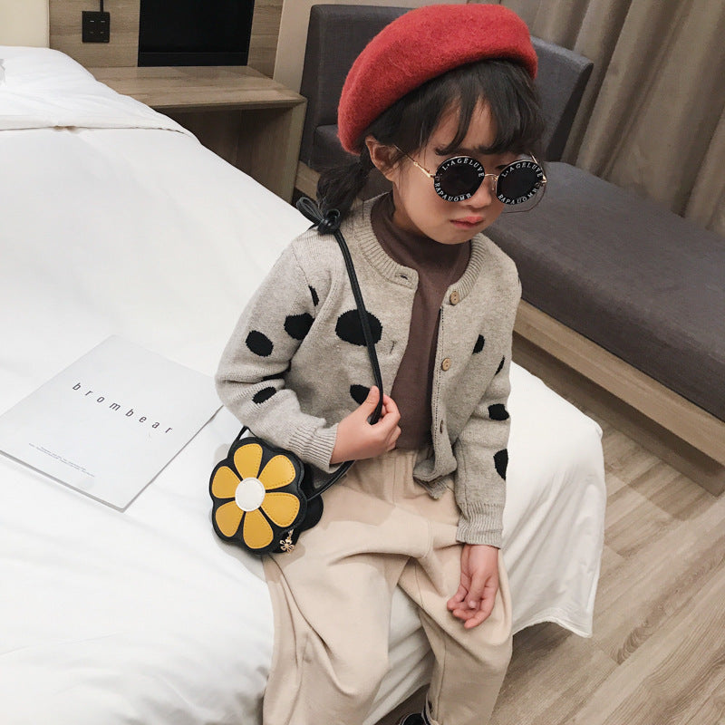 Sac à bandoulière princesse mode fleur mignon accessoires pour bébé