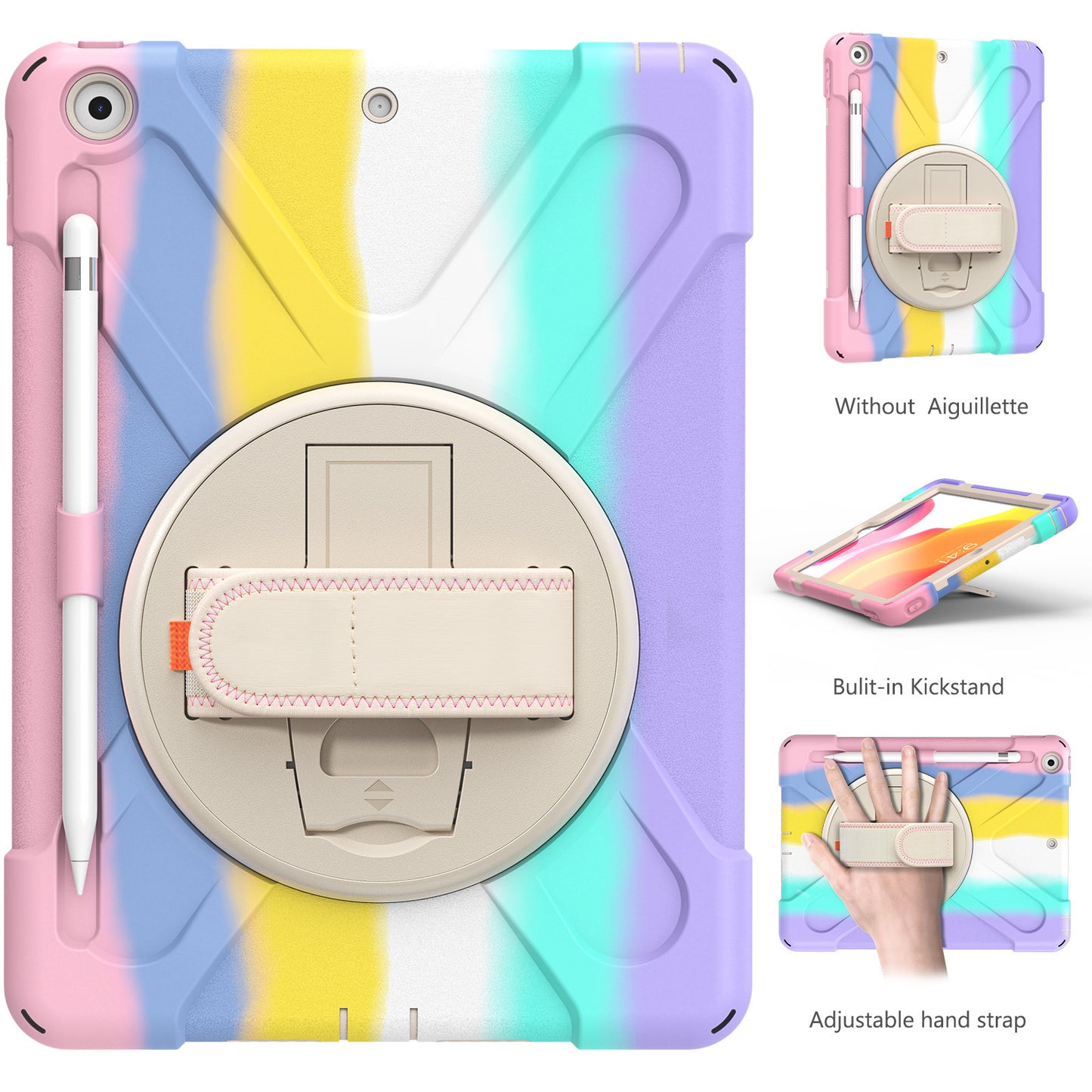 Couvercle de protection plat, nouvelle coque de support de poudre colorée