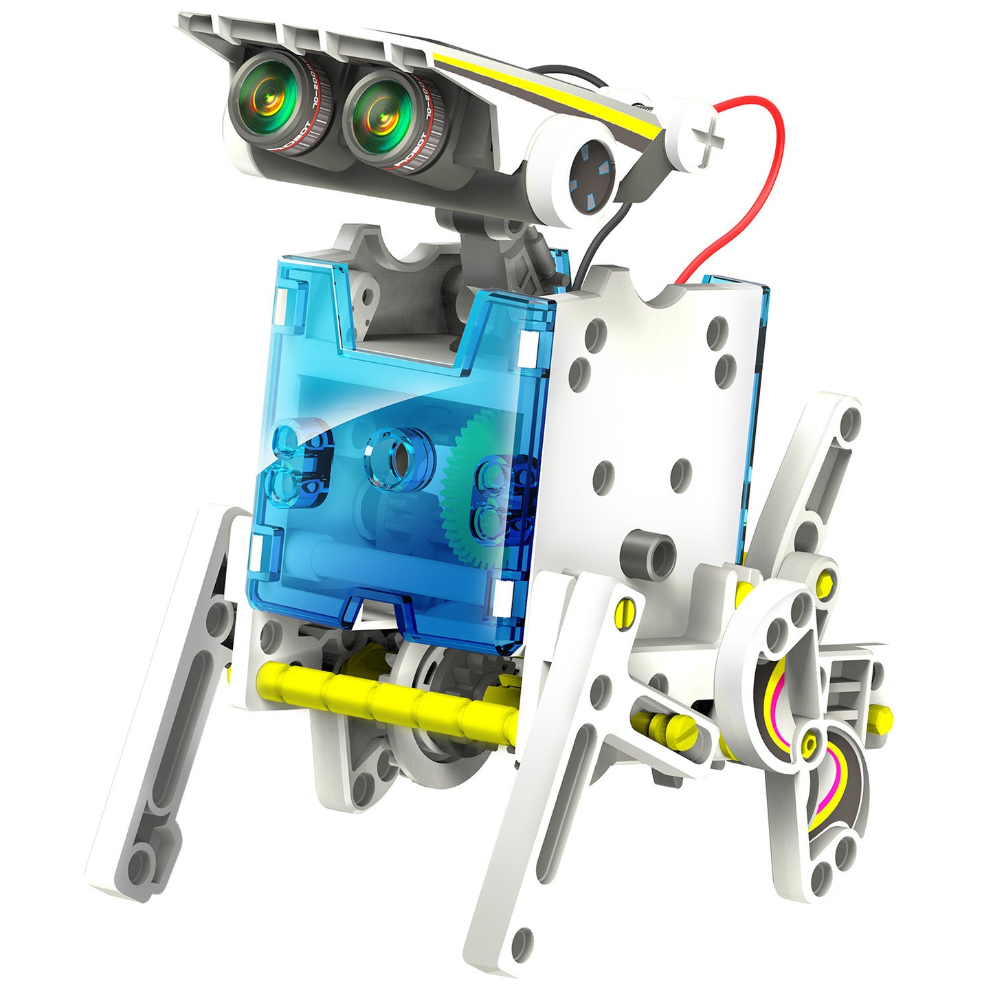 Jouet de puzzle de robot de déformation d'énergie solaire assemblé pour des enfants