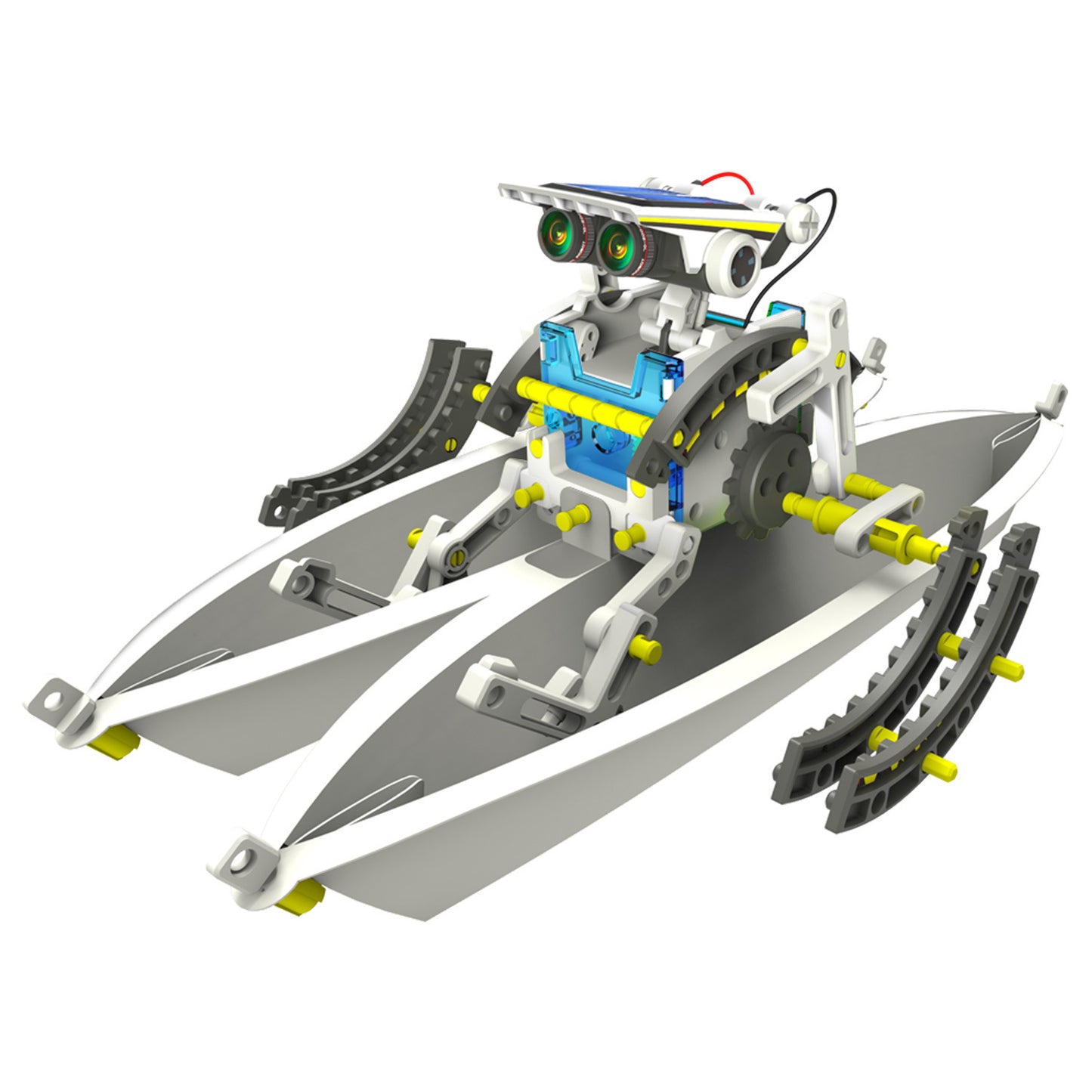Jouet de puzzle de robot de déformation d'énergie solaire assemblé pour des enfants