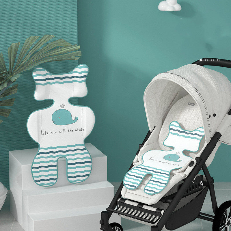 Tapis de refroidissement pour poussette d'été, tapis de poussette respirant en maille d'air 3D