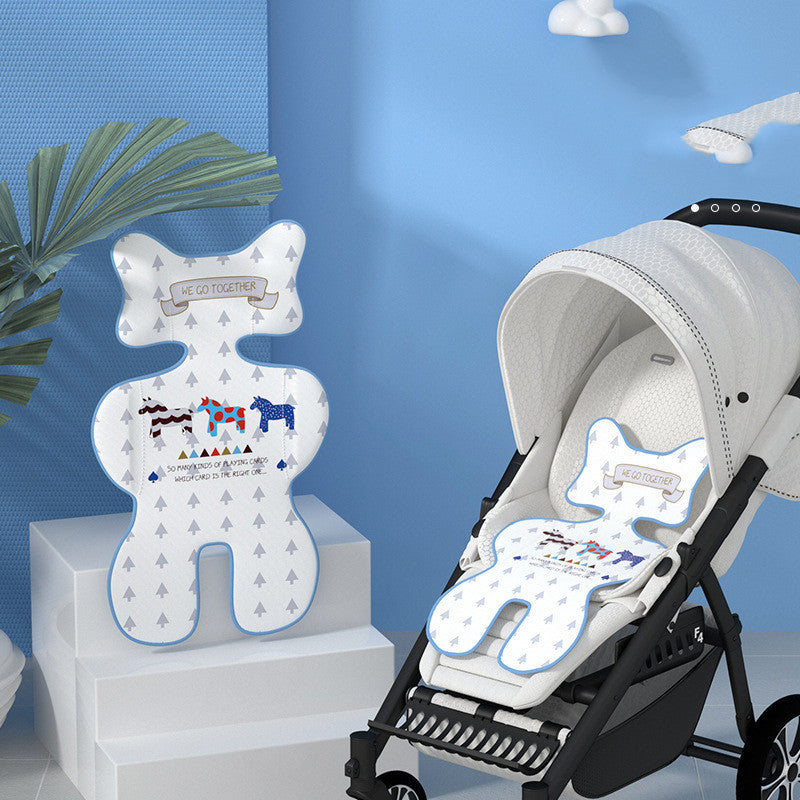 Tapis de refroidissement pour poussette d'été, tapis de poussette respirant en maille d'air 3D