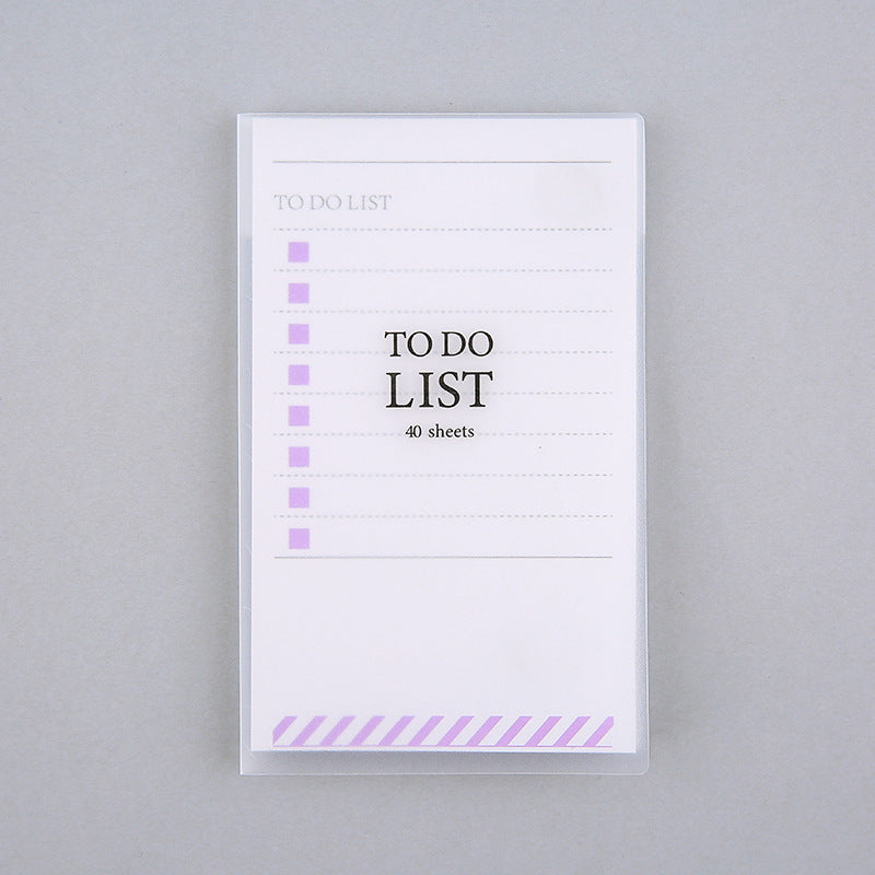 PP Frosted Notebook With Tearable Notes
