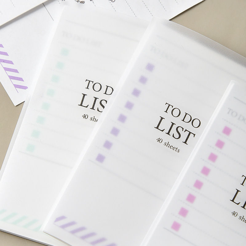 PP Frosted Notebook With Tearable Notes