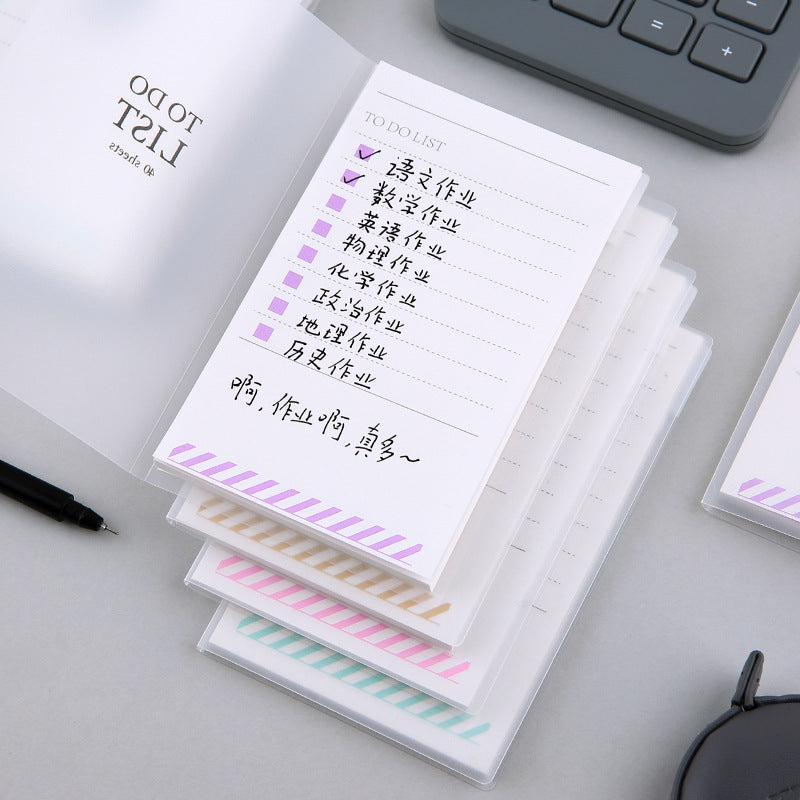 PP Frosted Notebook With Tearable Notes