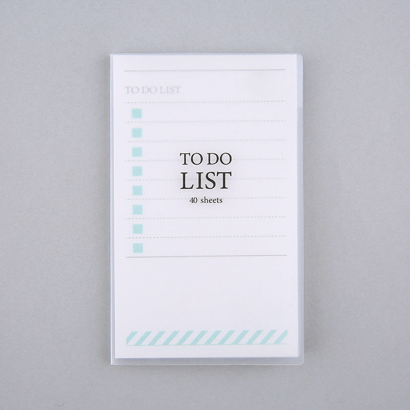 PP Frosted Notebook With Tearable Notes