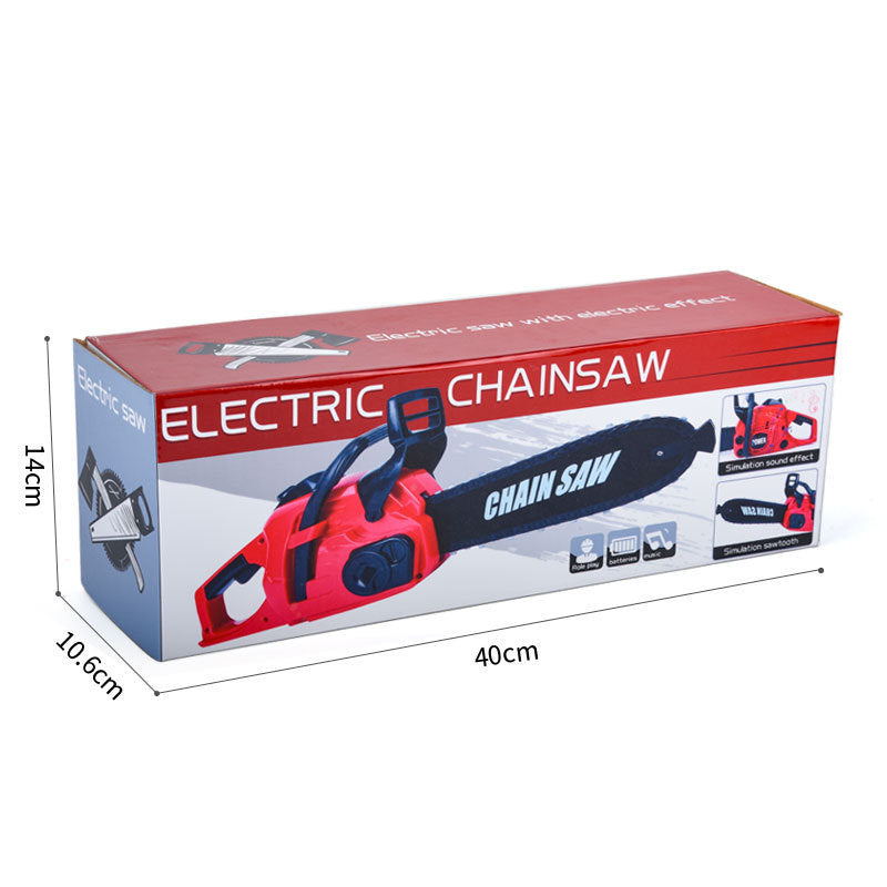 Juguete eléctrico de la motosierra de la herramienta de construcción del poder de los niños con sonido real del motor
