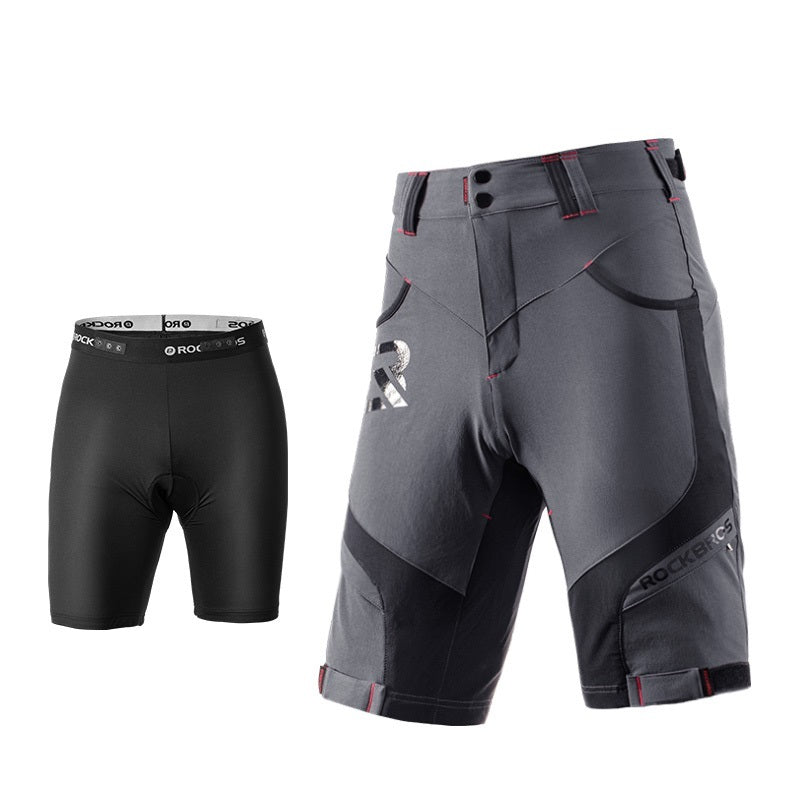 Pantalones de doble capa de secado rápido para hombre, verano, ciclismo al aire libre, transpirables, montañismo, deportes