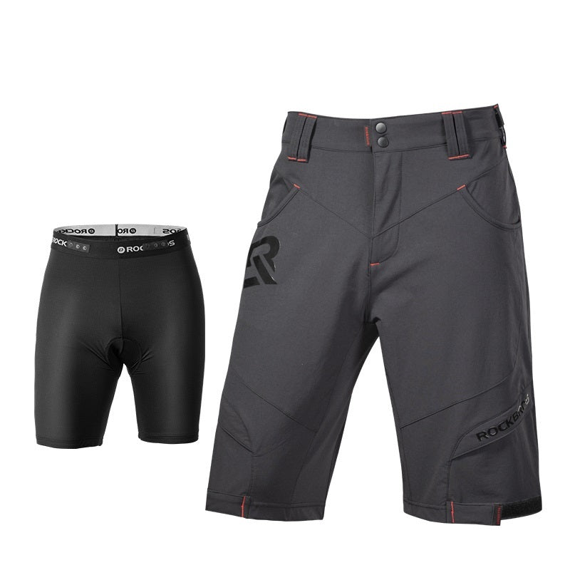 Pantalones de doble capa de secado rápido para hombre, verano, ciclismo al aire libre, transpirables, montañismo, deportes