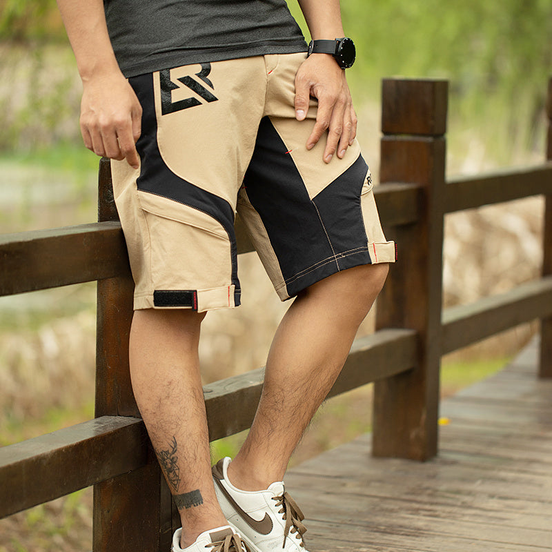 Pantalones de doble capa de secado rápido para hombre, verano, ciclismo al aire libre, transpirables, montañismo, deportes