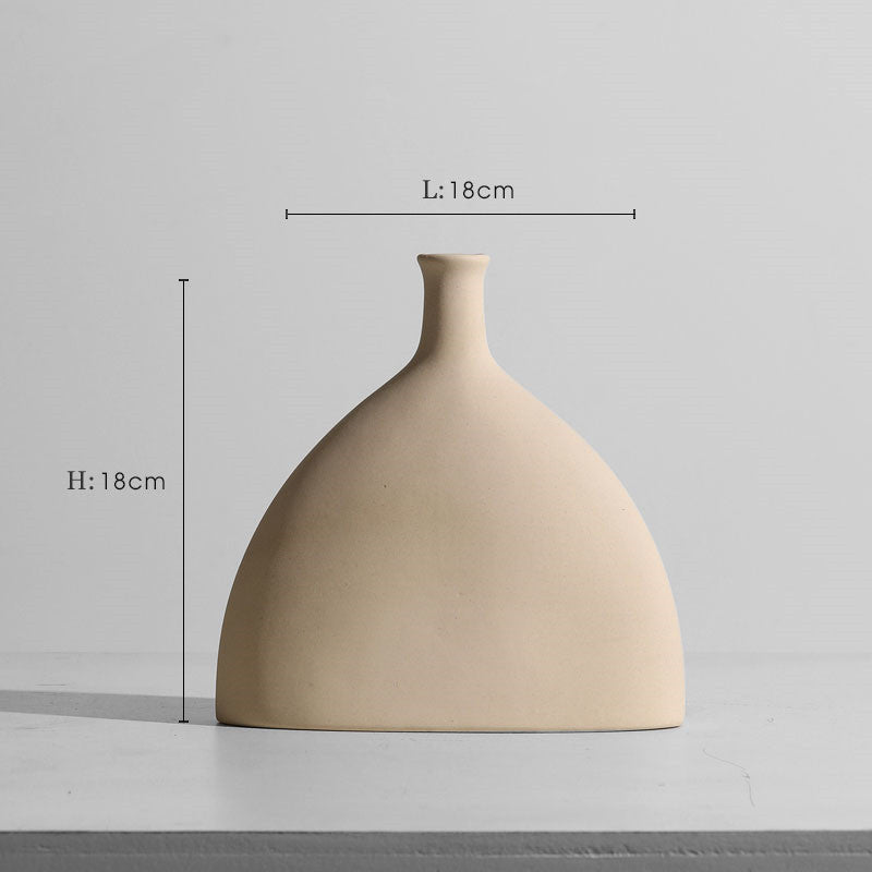 Ornements de fleurs de vase en céramique minimaliste moderne