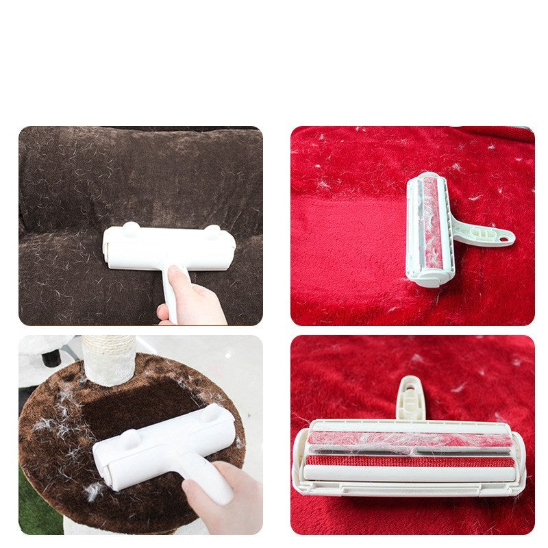 Rouleau d'épilation à 2 voies pour animaux de compagnie, brosse pour enlever les peluches, poils de chien et de chat, vêtements, brosse de nettoyage de tapis, rasoir Fuzz