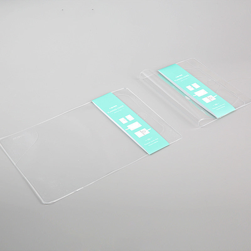 Couverture de protection transparente pour livre à main