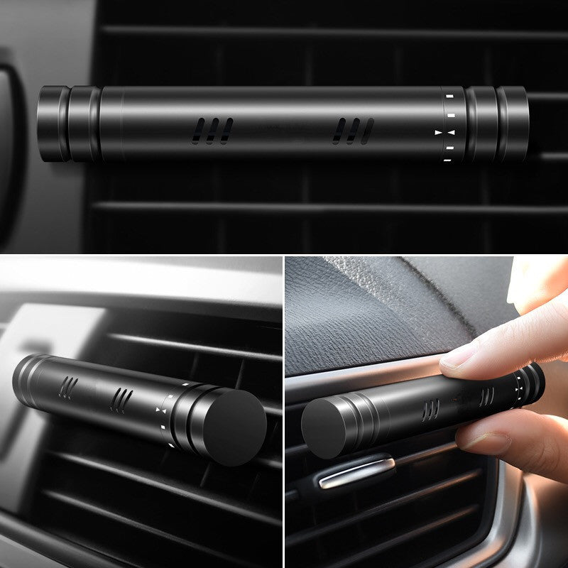 Clip d'aromathérapie pour sortie d'air de voiture, bâton de parfum en alliage d'aluminium pour climatiseur de voiture, baume solide