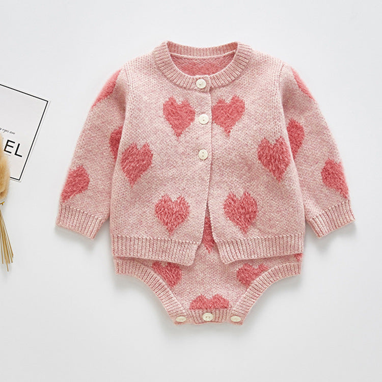 Veste Cardigan En Maille 2 Pièces Avec Bretelles