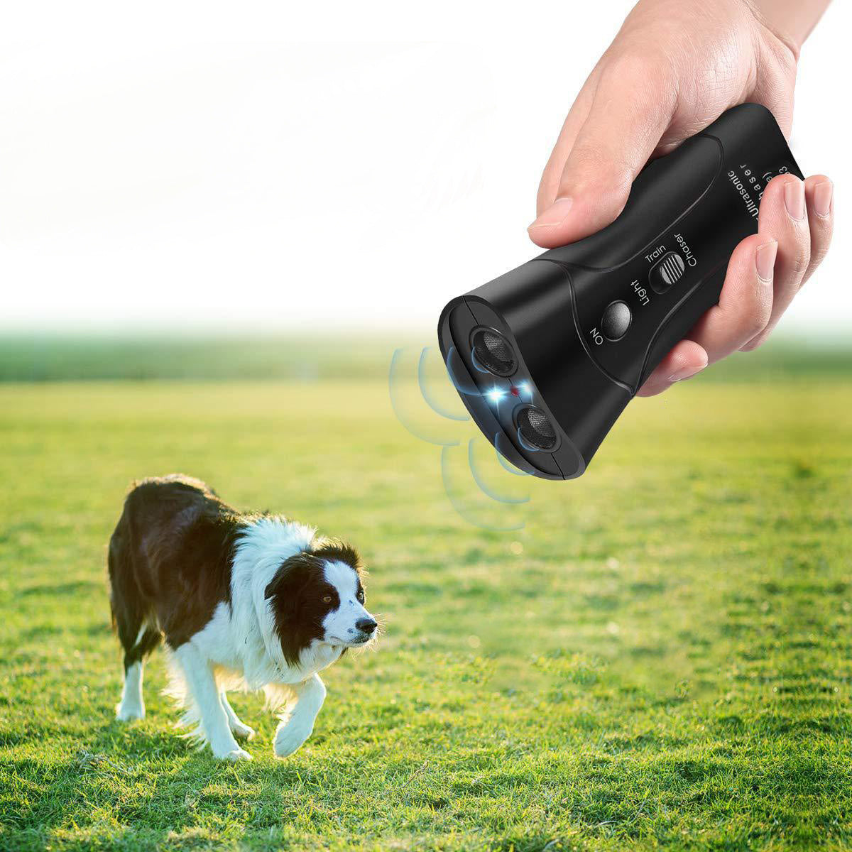 Entrenador de perros con láser de doble cuerno