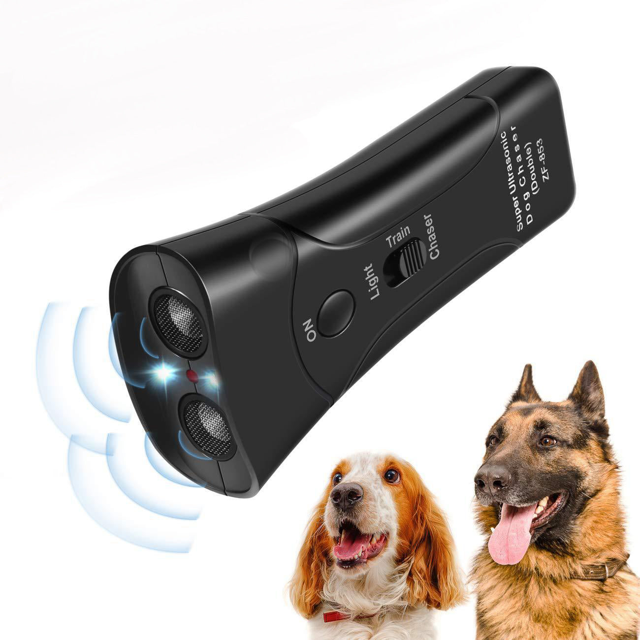 Entrenador de perros con láser de doble cuerno
