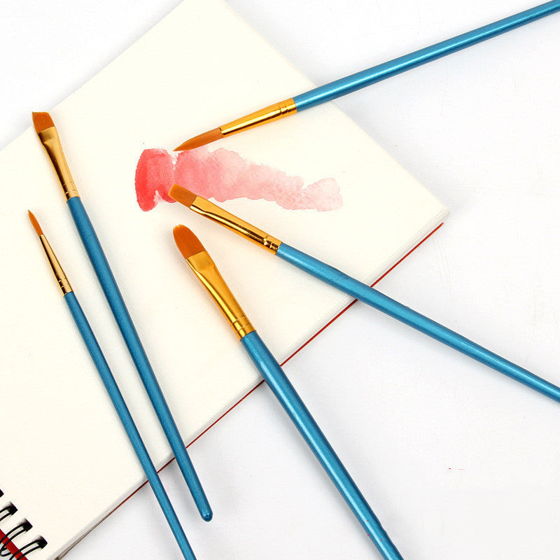 Juego de pinceles Gouache, pluma de línea de acuarela, cabeza redonda