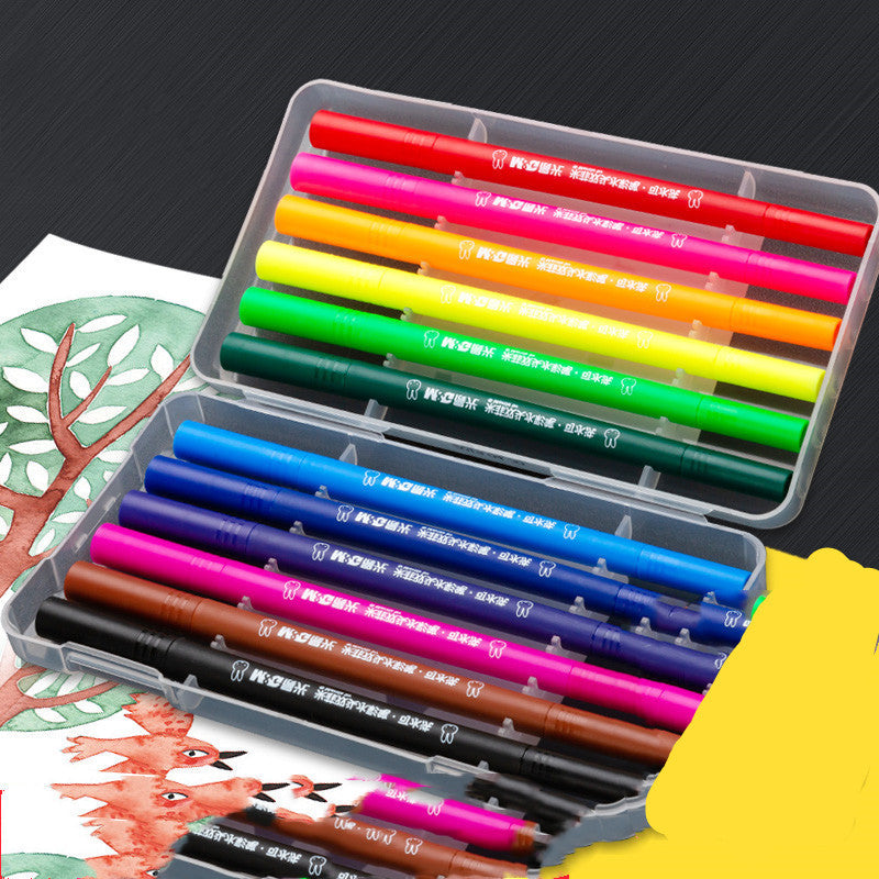 Ensemble de stylos aquarelle à tête souple, double tête