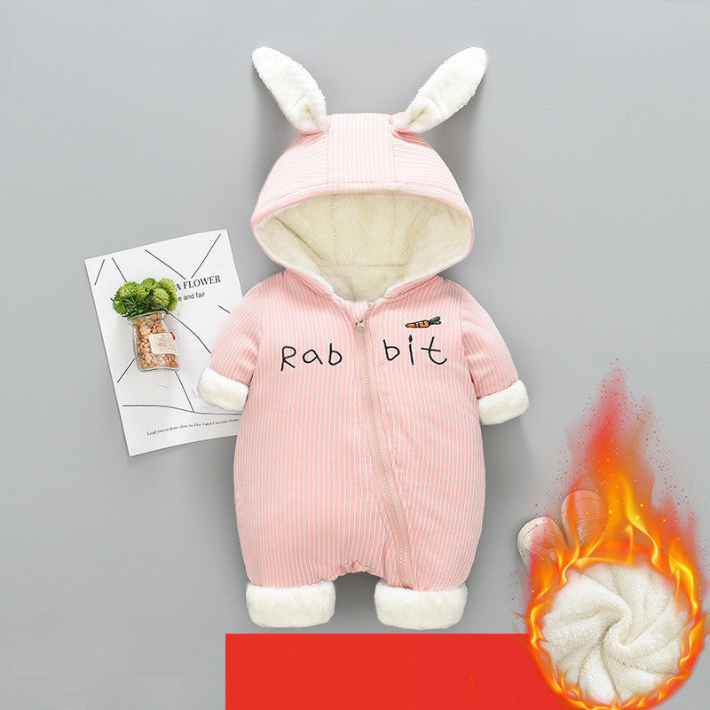 Ropa de una pieza, ropa gruesa de invierno para abrazar, ropa de invierno, ropa acolchada de algodón para recién nacidos, ropa para salir para bebés y hombres