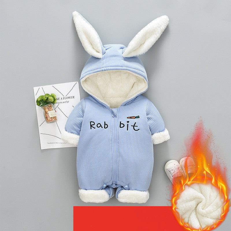 Ropa de una pieza, ropa gruesa de invierno para abrazar, ropa de invierno, ropa acolchada de algodón para recién nacidos, ropa para salir para bebés y hombres