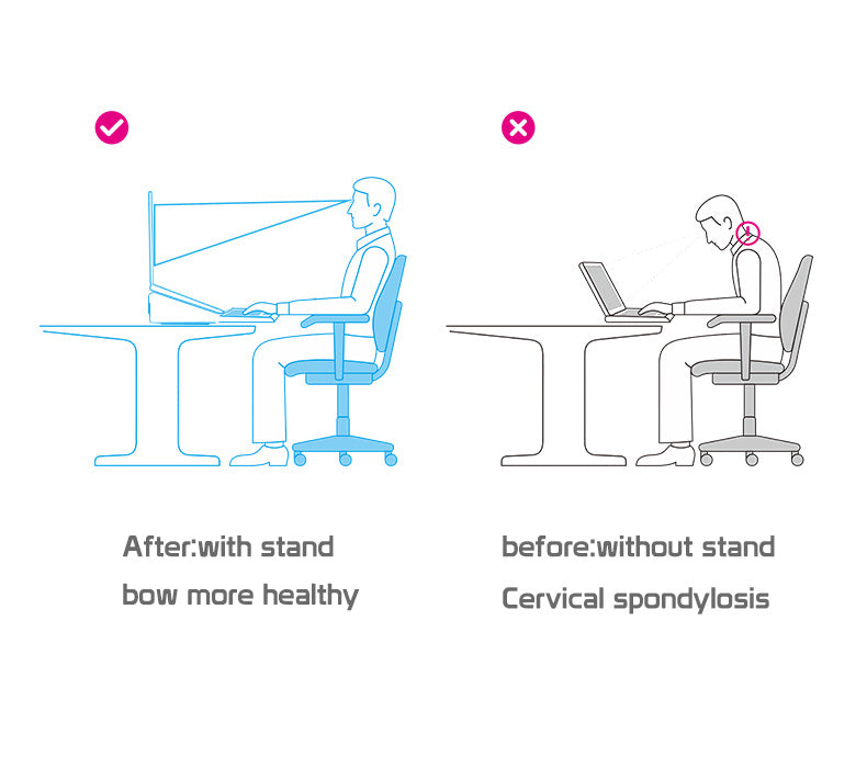 Soporte para computadora portátil con mayor disipación de calor estante portátil elevador plegable