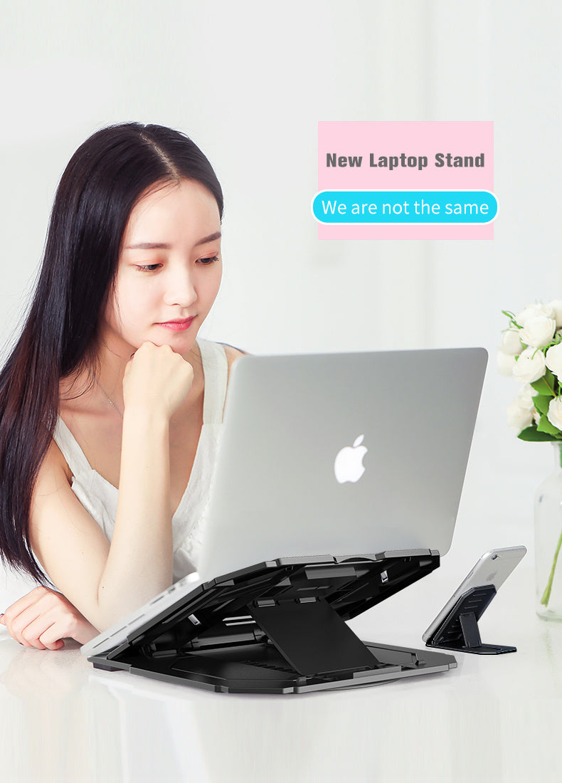 Soporte para computadora portátil con mayor disipación de calor estante portátil elevador plegable