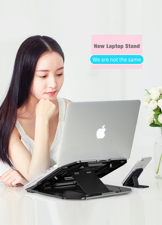 Soporte para computadora portátil con mayor disipación de calor estante portátil elevador plegable